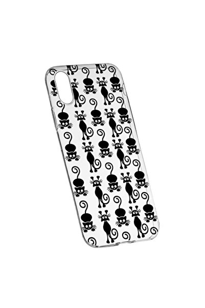 bestcase Husă pentru Apple iPhone XS Max, Black Cat, 115, Silicon