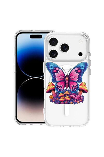 bestcase Husă pentru Apple iPhone 17 Pro cu Design Dream Colors - Fluture, TP...