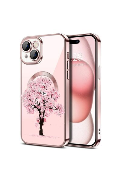 bestcase Πολυτελής Θήκη MagSafe, Συμβατή με Apple iPhone 14, Ανθισμένα Δέντρα...