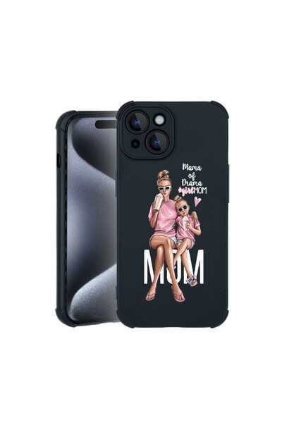 bestcase Θήκη TPU Pro Shock Συμβατή με Apple iPhone 15, με σχέδιο Girl Mom Ma...