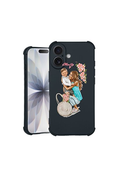 bestcase Θήκη TPU Pro Shock Συμβατή με Apple iPhone 16, με σχέδιο  "Mom Life ...