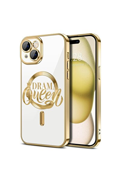 bestcase Husa Luxury MagSafe, Compatibila Apple iPhone 14, Drama Queen, Ultra...