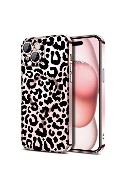 bestcase Πολυτελής Θήκη MagSafe, Συμβατή με Apple iPhone 14, Λεοπάρ, Εξαιρετι...