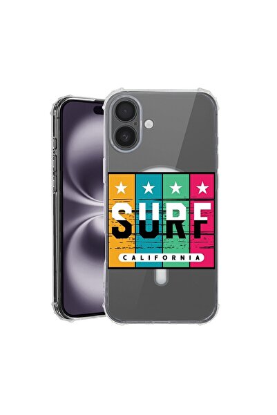 bestcase Husa pentru Apple iPhone 16, MagSafe Anti Shock, Surf - California, ...