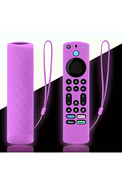 Choice1 Luminous purple 1 pack Glow In The Dark Silicone Remote case for Fir ...