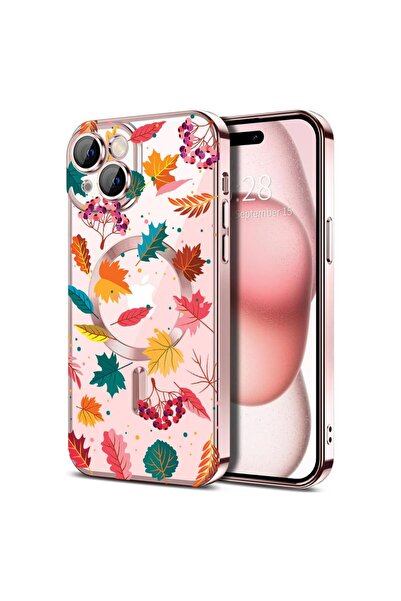 bestcase Πολυτελής Θήκη MagSafe, Συμβατή με Apple iPhone 15, Φθινοπωρινά Χρώμ...