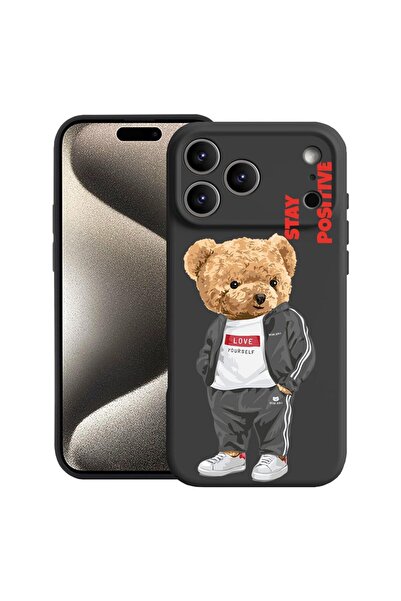 bestcase Θήκη για Apple iPhone 17 Pro με Σχέδιο Stay Positive - Αρκουδάκι, Σι...