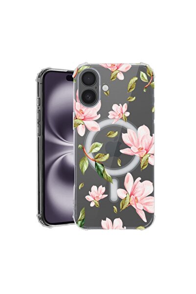 bestcase Husa pentru Apple iPhone 16, MagSafe Anti Shock, Flowers Collection,...
