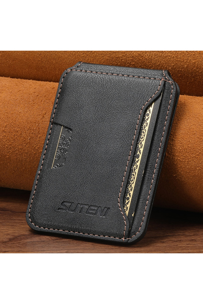 choice2 Black SUTENI Mobile Phone Wallet Stand Storng Magnet Card Bag Flip Po...