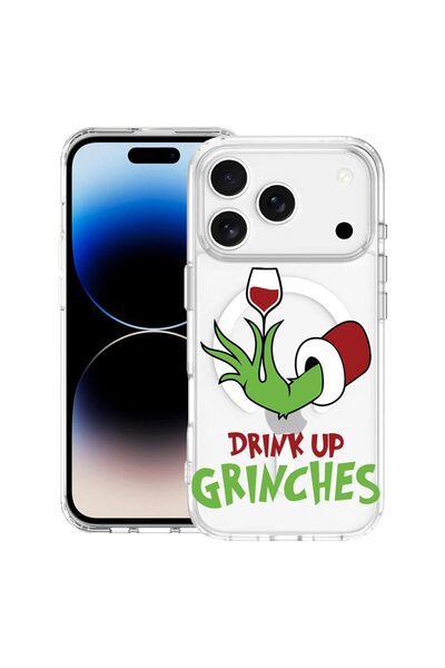 bestcase Husă pentru Apple iPhone 17 Pro cu Design Grinches - Drink Up, Mag A...