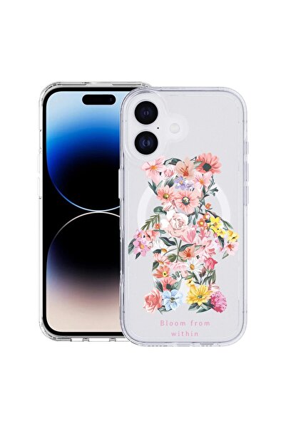 bestcase Husă pentru Apple iPhone 17 cu Design Teddy Bear Bloom From Within, ...