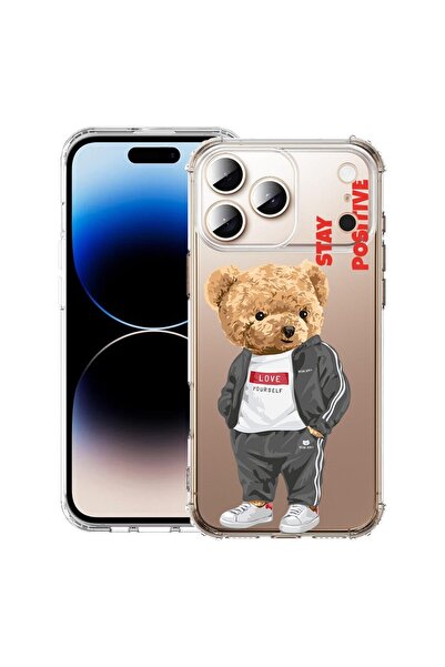 bestcase Θήκη για Apple iPhone 17 Pro με Σχέδιο Stay Positive - Αρκουδάκι, Αν...