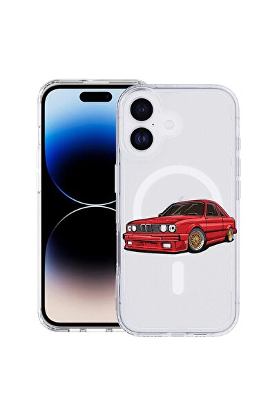 bestcase Husă pentru Apple iPhone 17 cu Design Mașină Clasică, Mag Anti-șoc T...