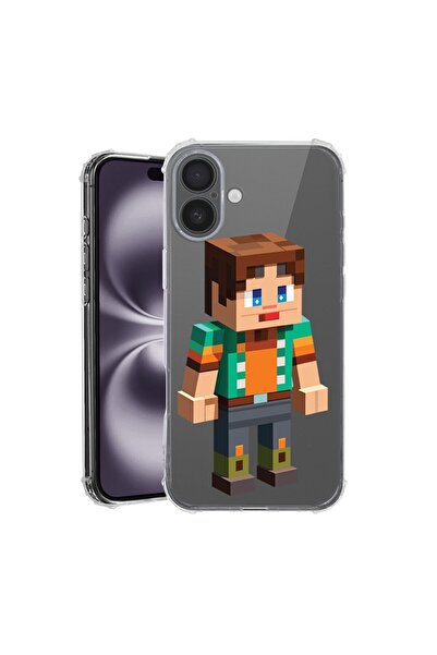 bestcase Husă pentru Apple iPhone 17 cu design personaj Minecraft, Antișoc, C...