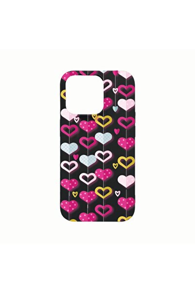 bestcase Θήκη σιλικόνης, Συμβατή με Apple iPhone 14 Pro, Χαριτωμένα Καρδιάκια...