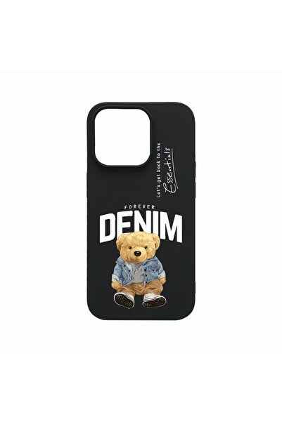 bestcase Husa Silicon, Compatibila Cu Apple iPhone 14 Pro Max, Denim Style Te...