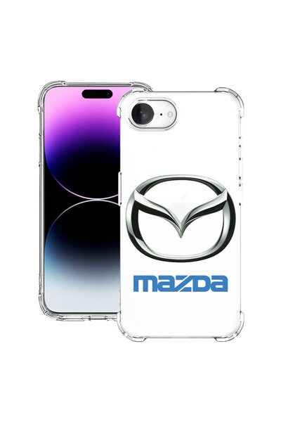bestcase Калъф за Apple iPhone 16e, Удароустойчив 1.5ММ, Мазда, Защита на кам...
