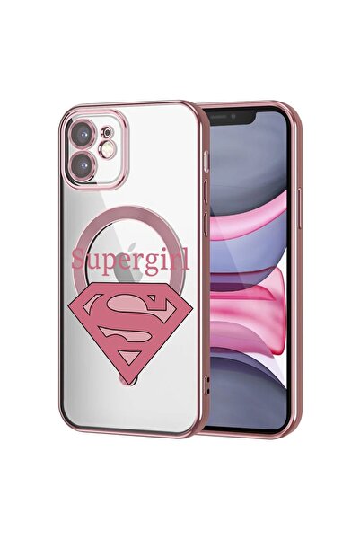 bestcase Husa Luxury MagSafe, Compatibila Apple iPhone 12, Super Girl, Ultra-...