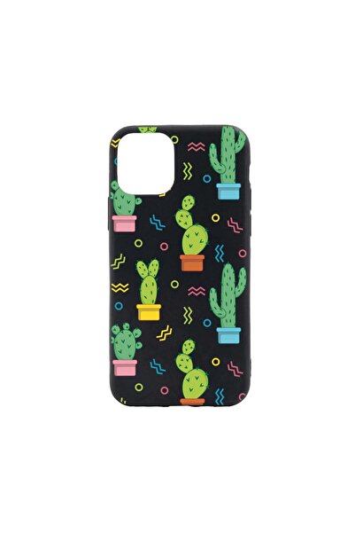 bestcase Θήκη σιλικόνης συμβατή με Apple iPhone 13 Mini, Κάκτος, με υφασμάτιν...