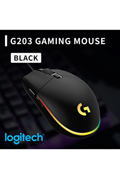 Choice7 فأرة ألعاب لاسلكية Logitech G203-BLACK من Logitech، متوافقة مع G304/G...