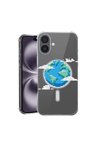 bestcase Husa pentru Apple iPhone 16, MagSafe Anti Shock, Minecraft Earth, Pr...