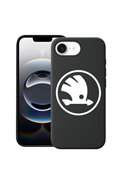 bestcase Калъф за Apple iPhone 16e, Премиум тънък силиконов 1.2ММ, Skoda, Мик...