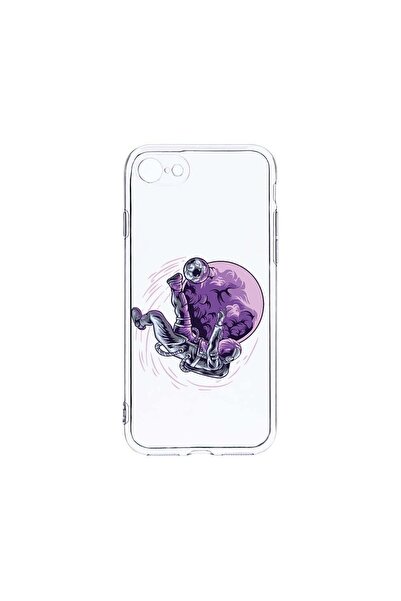 bestcase Θήκη Διαφανής Σιλικόνη 2MM, Συμβατή με Apple iPhone SE 2, Αστροναύτη...