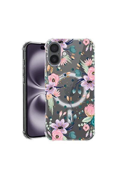 bestcase Husa pentru Apple iPhone 16 Plus, MagSafe Anti Shock, Flowers Collec...