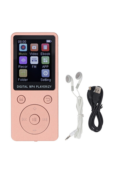 Choice1 مشغل MP3 ذهبي محمول عالي الدقة مع تحكم مستقل بالصوت وتسجيل الصور والف...