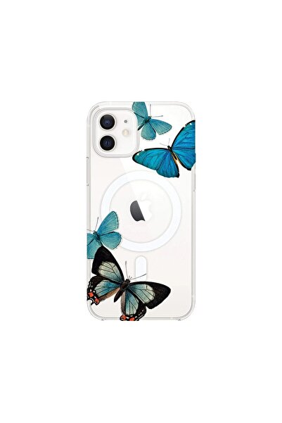 bestcase Θήκη MagSafe Αντικραδασμική, Συμβατή με Apple iPhone 12, Όμορφες Μπλ...