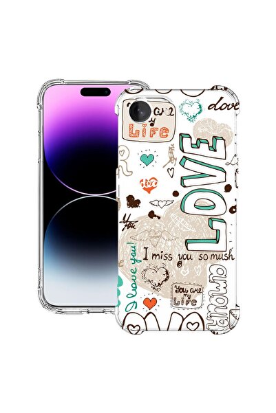 bestcase Husa pentru Apple iPhone 16e, Anti Shock 1.5MM, Love, Protectie came...