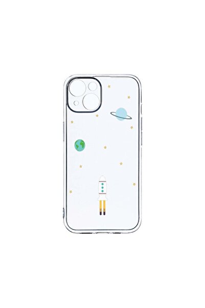 bestcase Husa Clear Silicon 2MM, Compatibila Cu Apple iPhone 14, Universe, Sp...