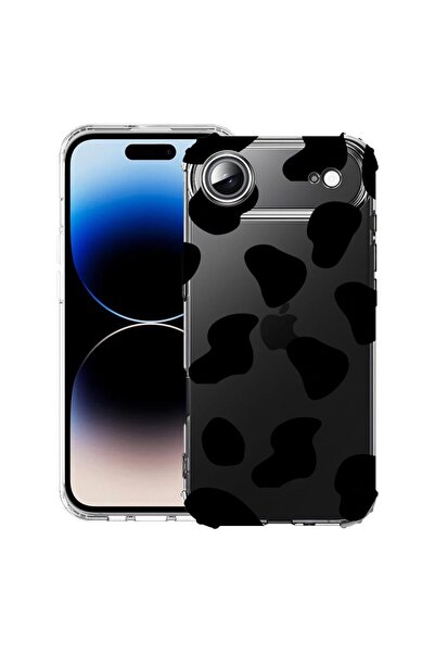 bestcase Husă pentru Apple iPhone 17 Air cu Design Black Cow, Antișoc, Colțur...