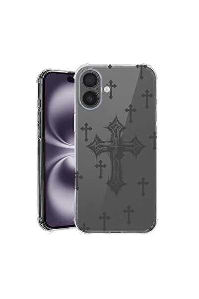 bestcase Husă pentru Apple iPhone 17 cu Design Cross, Antișoc, Colțuri întări...