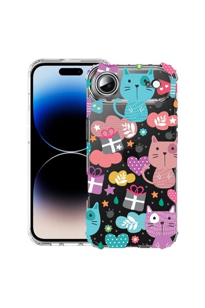 bestcase Husă pentru Apple iPhone 17 Air cu Design Lovely Cat, Antișoc, Colțu...