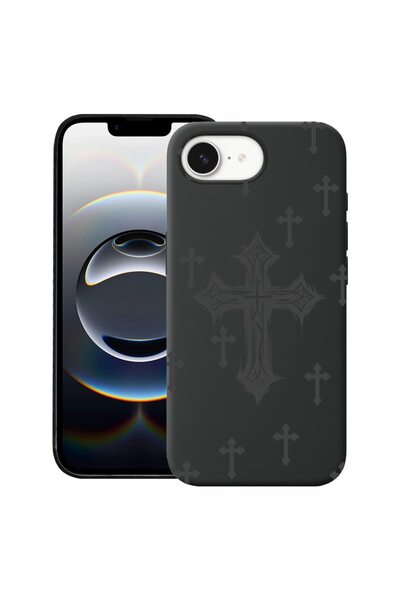 bestcase Калъф за Apple iPhone 16e, Премиум тънък силиконов 1.2ММ, Кръстосан ...
