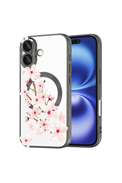 bestcase Πολυτελής Θήκη MagSafe, Συμβατή με Apple iPhone 16, Φλοράλ - Ντελικά...