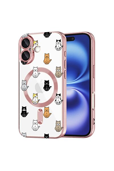 bestcase Πολυτελής Θήκη MagSafe, Συμβατή με Apple iPhone 16 Plus, Σχέδιο Γάτα...
