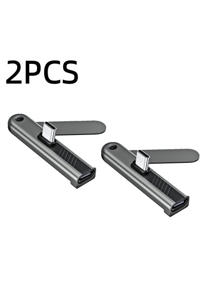 Choice1 2 PCS 2 In 1 Foldable Phone Stand USB Type C To Type C Adapter 240W F...