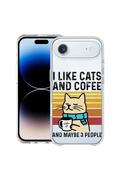bestcase Θήκη για Apple iPhone 17 Air με Σχέδιο Γάτες και Καφέ, Αντικραδασμικ...