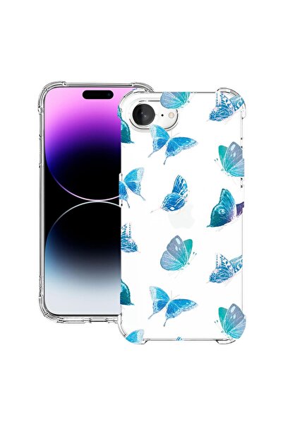 bestcase Θήκη για Apple iPhone 16e, Αντικραδασμική 1.5MM, Σχέδιο πεταλούδας, ...