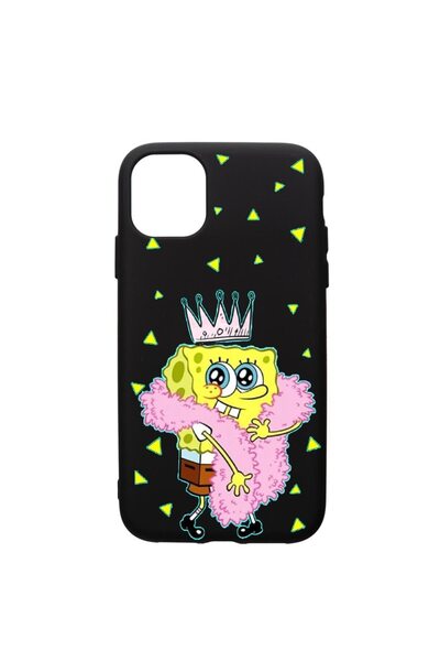 bestcase Husa Silicon, Compatibila cu Apple iPhone 11, Spongebob, silicon, cu...