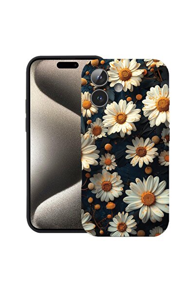 bestcase Husă pentru Apple iPhone 17 cu Design 3D Daisy, Silicon Premium, Mic...