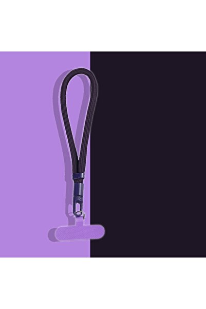 Choice7 POLYESTER Purple Mobile Phone Adjustable Short Lanyard Universal Colo...