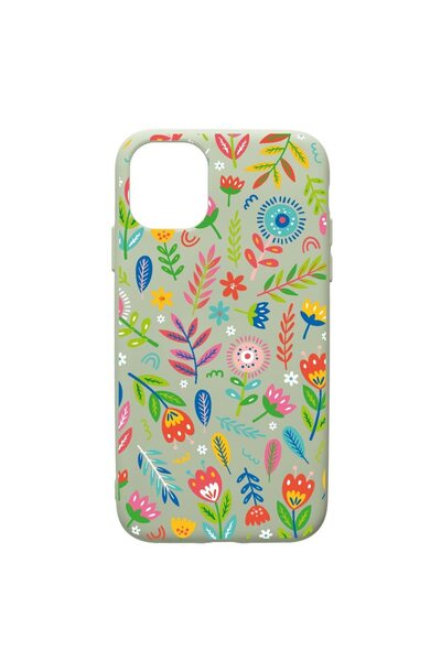 bestcase Θήκη Σιλικόνης Premium Συμβατή με Apple iPhone 12 Pro Max, Happy Flo...
