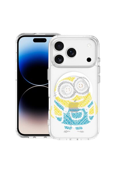 bestcase Husă pentru Apple iPhone 17 Pro cu Design Calligraphy Minion, Mag An...