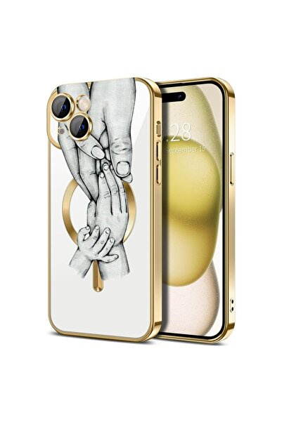 bestcase Husa Luxury MagSafe, Compatibilă cu Apple iPhone 15 Plus, Family, Ul...