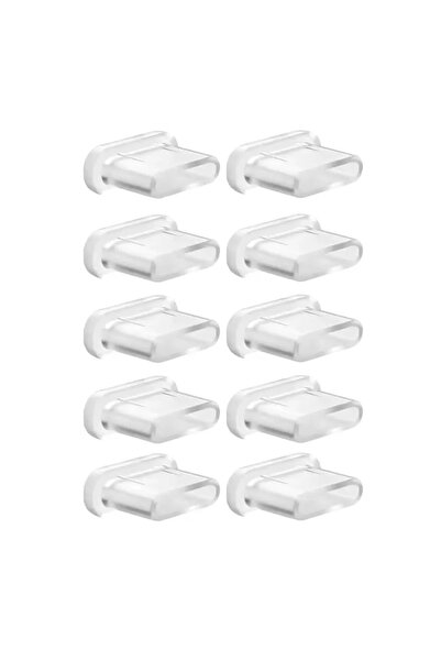 Choice5 Clear-10X سدادات غبار عالمية من النوع C واقيات من السيليكون الناعم لم...