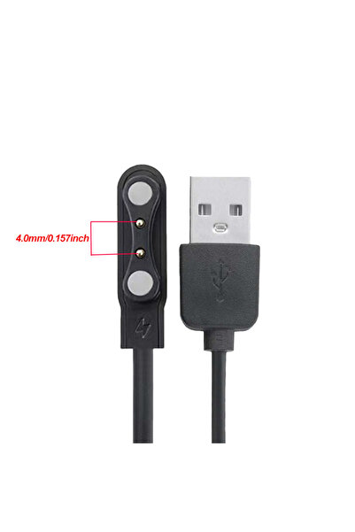 Choice شاحن أسود لساعة هايلو سولار LS05 الذكية، كابل شحن USB، حامل شاحن، شاحن...