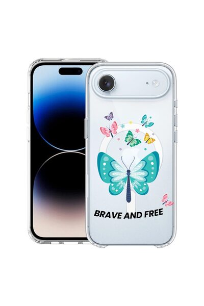 bestcase Husă pentru Apple iPhone 17 Air cu Design Fluturi, Mag Anti Shock TP...